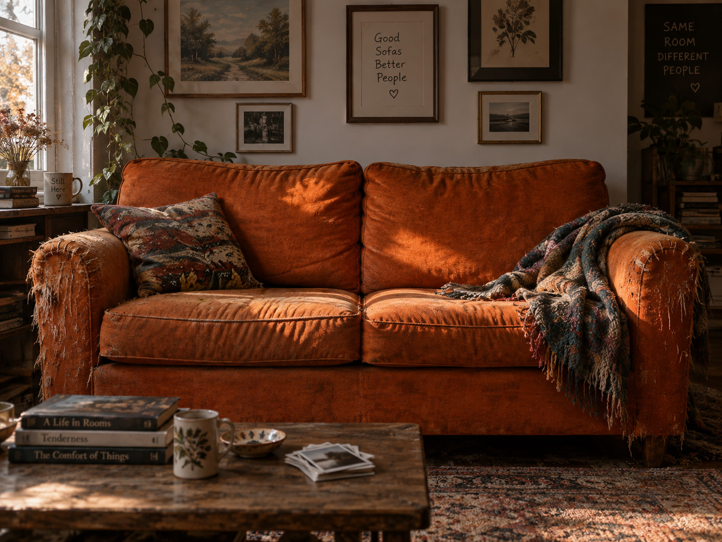 Orange Sofa